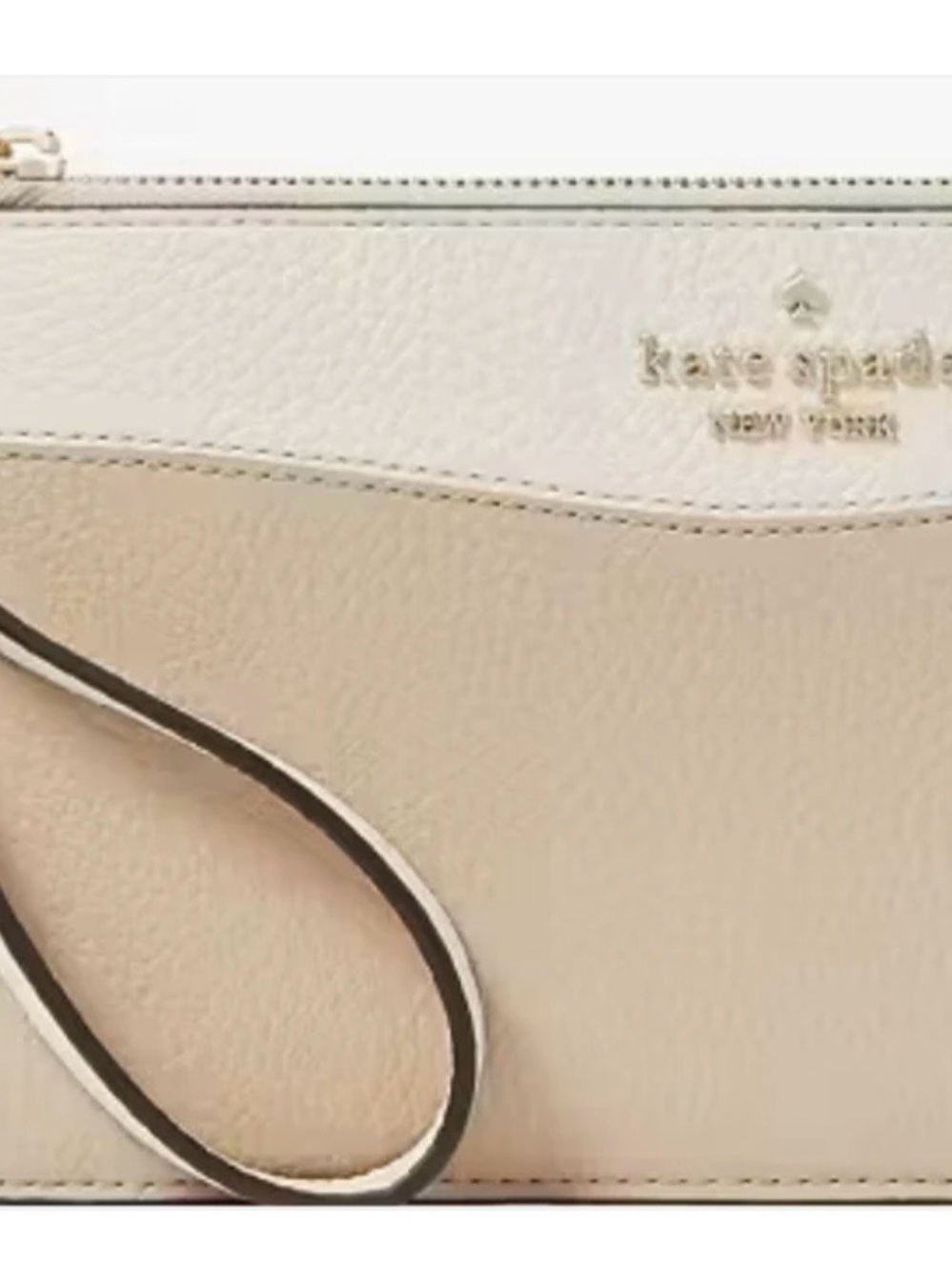 Kate Spade Lucy Colorblock Leather Medium L-Zip Wristlet
